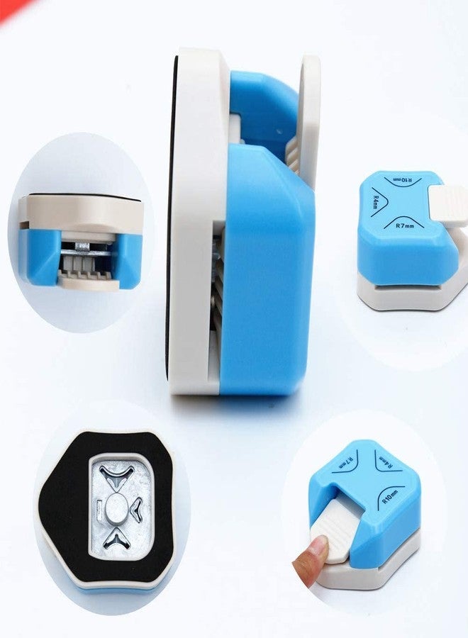 اميغوز أداة AmigozZ ثلاثية الاتجاهات لقطع زوايا الورق (4 مم + 7 مم + 10 مم) 3 في 1 لقطع الزوايا لأعمال الورق، والتغليف، والورق المقوى، ومشاريع DIY، وبطاقات الصور، وصناعة البطاقات، وسجل القصاصات، وكتابة اليوميات. (قطعة واحدة) - Image 4